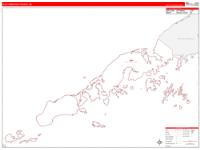 Aleutians East Borough (), Ak Wall Map Zip Code